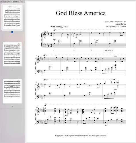Downloadable Free Printable God Bless America Sheet Music