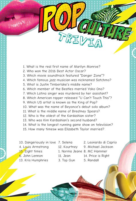Downloadable Quizzes With Answers Printable Questions And Answers