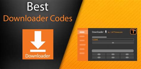 Downloader codes android tv.  This allows you to quickly install various apps to ...