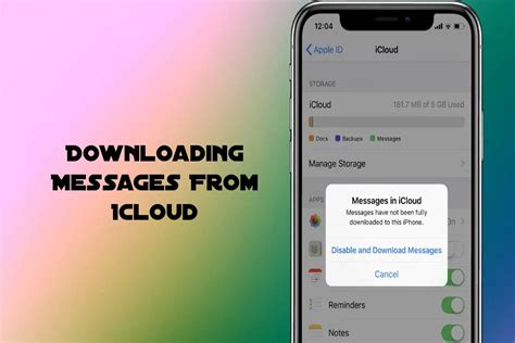 Stuck "Downloading Messages from iCloud" New iPhone 12 and wanted to use iCloud to synch my messages between MacBook Air and iPhone. "Enabled iCloud" on messages on MacBook Air and took 2 minutes to download from iCloud. Both iPhone and MacBook connected to fiber optic speeds through wifi. Enabled iCloud on phone for …. 