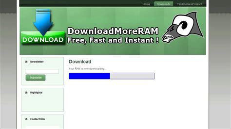 If programs start running slowly, a reboot to clear your computer&39;s memory may be sufficient to smooth things out. . Downloadram