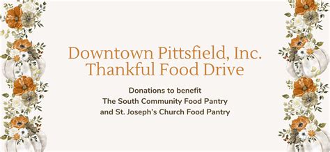 Downtown Pittsfield, Inc. launches holiday food drive