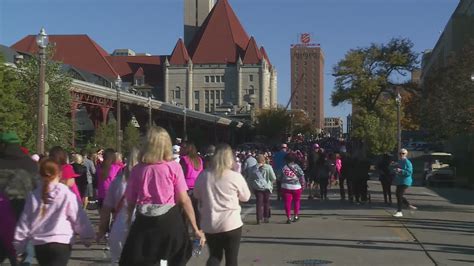 Downtown breast cancer walk inspiring those battling illness