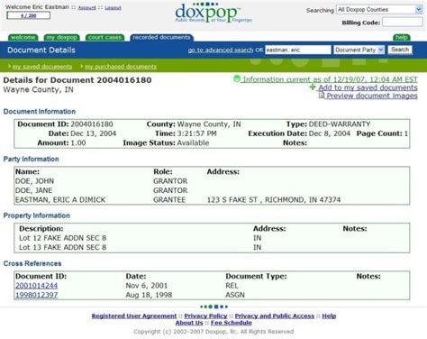Doxpop com court cases.  Subscribe or Login to access details and additional features.  T...