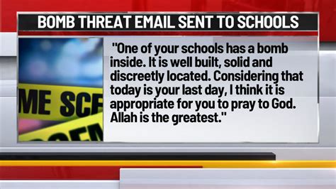 Dozens of school districts in Indiana sent threat: 'One of your schools has a bomb inside'