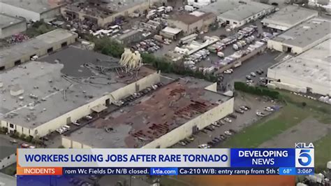 Dozens of workers losing jobs after tornado tears through Montebello warehouse