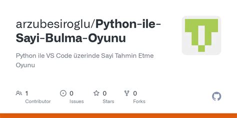 Dozi14/Python-Sayi-Tahmin-Oyunu GitHub.