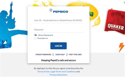 If you are a PepsiCo associate, you can access your account and services with your User ID and password. If you have trouble logging in, you can reset your password or get help from the SSO Login Services page.. 