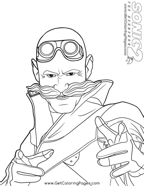 Dr Robotnik Coloring Pages