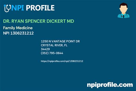 Dr Ryan Spencer Dickert, MD in Crystal River, FL - Medicare Family …