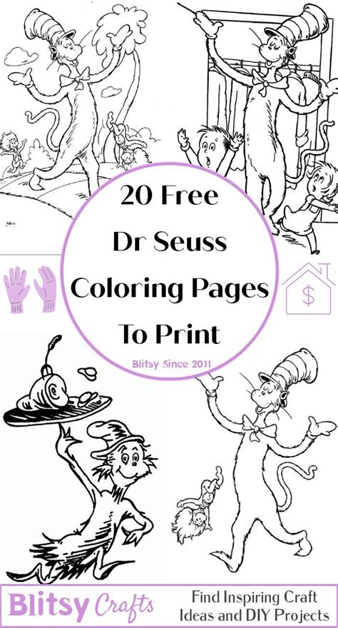 Dr Seuss Coloring Shee