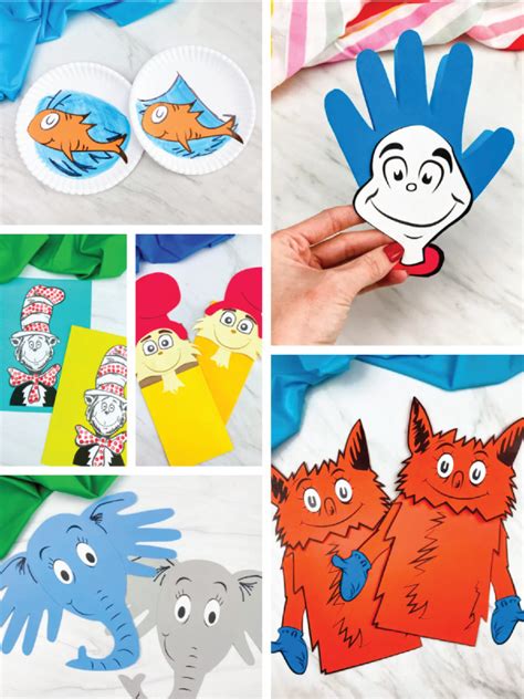 Dr Seuss craft template bundle Dr seuss crafts, Seuss crafts, Dr