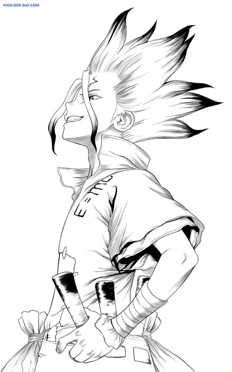 Dr Stone Color Pages