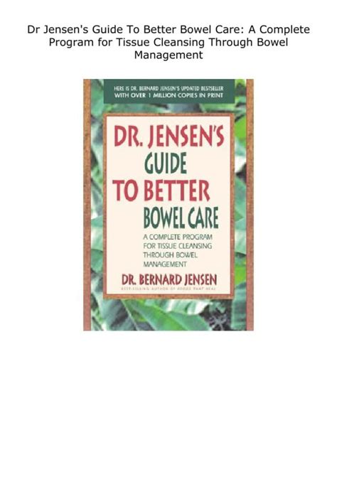 Dr jensen s guide to better bowel care a complete. - Programmers guide to drupal principles practices and pitfalls.