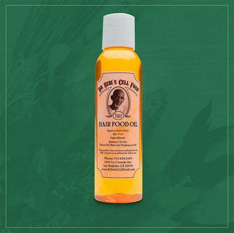 It's rich in nutrients that help strengthen hair and promote growth, and jojoba oil, which helps moisturize and protect the skin. And unlike many commercial hair products that contain harsh chemicals and synthetic fragrances, Dr. Sebi's Hair Food Oil is made with only the highest-quality natural and organic ingredients.. 