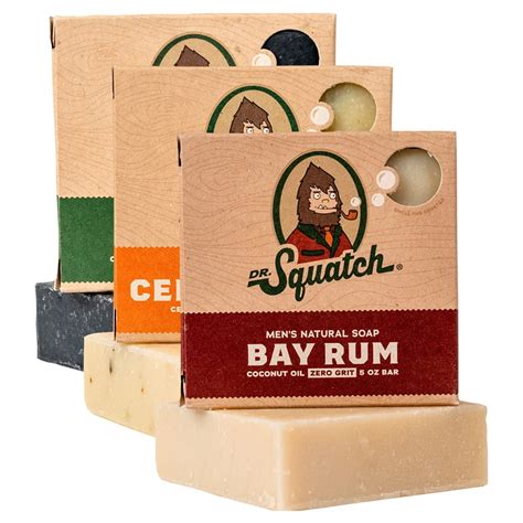 Dr squash soap. Nov 19, 2022 · Rating on Dr. Squatch Website: 4.6 Stars 6,097 Reviews; Rating on Amazon: 4.7 Stars 4,117 Reviews; About This Soap: Another one of my favorite scents, the best way to describe Bay Rum is that it smells zesty and tropical, but also manly and adventurous. 