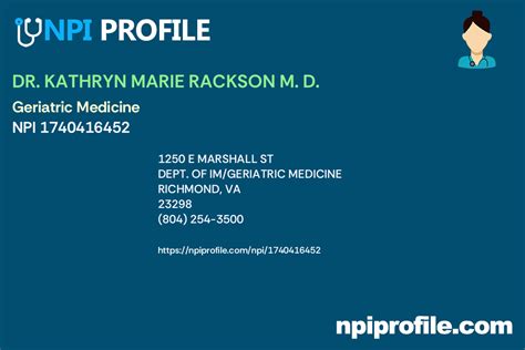 Dr. Kathryn Rackson - Geriatric Medicine, Richmond VA