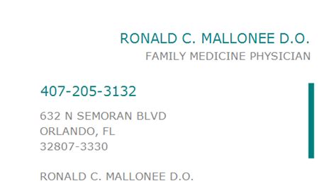 Dr. Ronald C. Mallonee - Orlando, FL - RateMDs