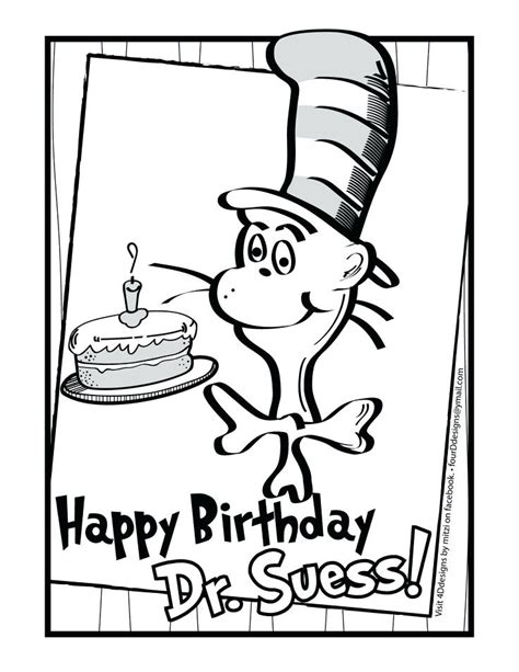 Dr. Seuss Coloring Pages PDF ColoringFile