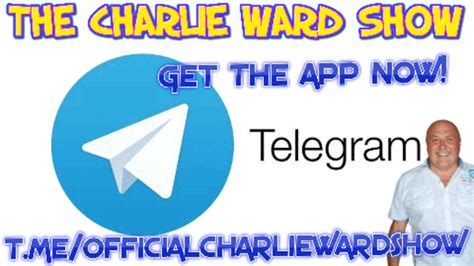 THE OFFICIAL CHARLIE WARD SHOW. 2 801 members, 46 online. Interesting videos and news stories from around the world. DM me on @drcharliewardshowofficial to be on a safer side and awakened for the incoming wealth transfer. View Post. If you have Telegram, you can view post. 