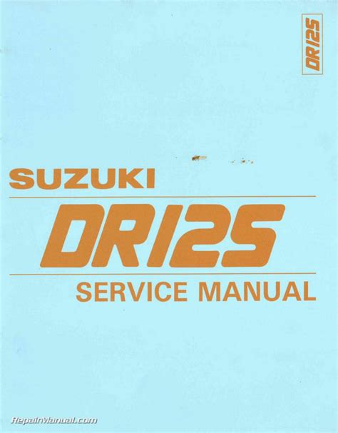 Dr125 service handbuch suzuki typ sf44a. - The man born to be king.