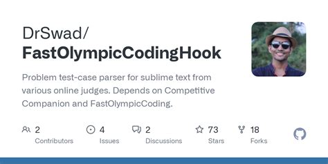 DrSwad/FastOlympicCodingHook - GitHub