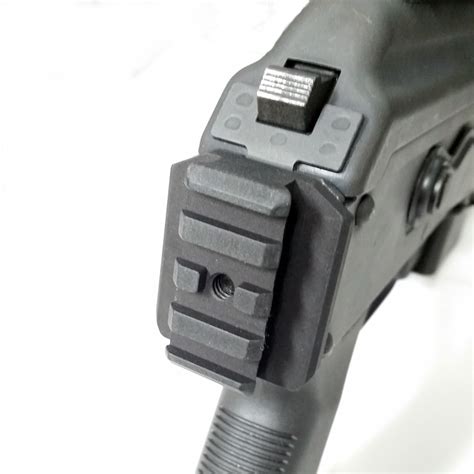 Century Draco NAK9 AK Pistol Stock/Brace Adapter Kit . Everything you need to attach a ARM Brace or Stock (SBR ONLY!) to your NAK9 Pistol. Just Remove the Rear Swivel from the receiver. Kit includes: RFT USA – Stock/Brace Adapter & Hardware to mount to NAK Pistol. Brace Adapter; Made from 6061 T6 Aluminum. 