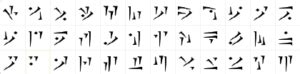 Dethek was the name of a runic script used by the Dwarvish