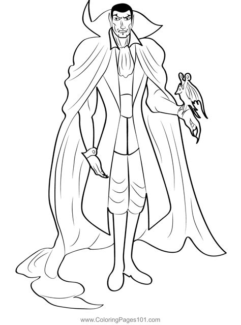 Dracula Coloring Pages