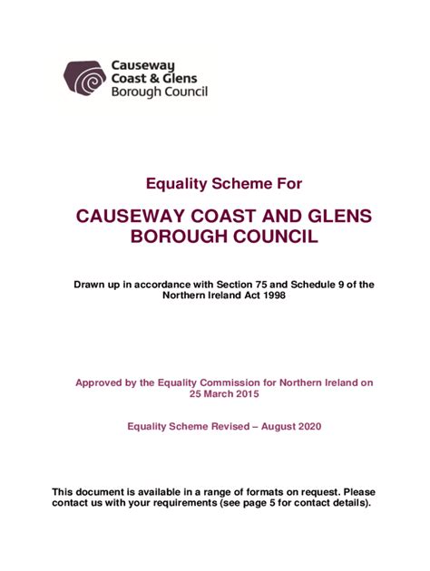 Draft HMRC Northern Ireland Equality Scheme - GOV.UK