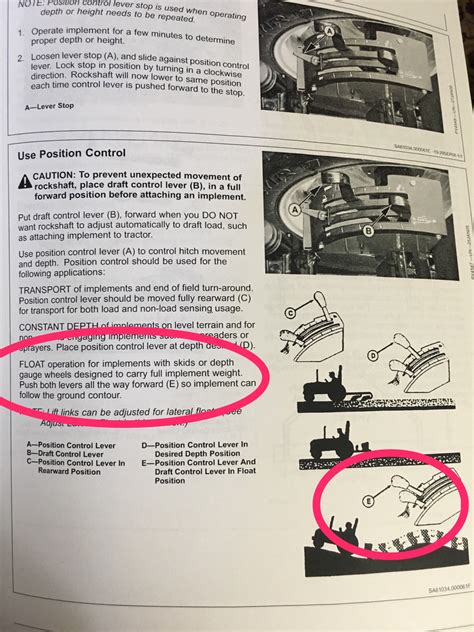 Draft control on a tractor plorape