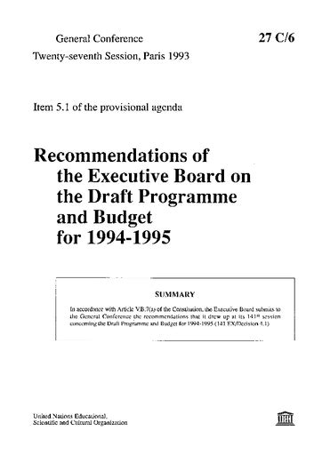 Draft programme and budget 1994 95 and other financial questions (international labour conference). - Commission d'enquête sur les criminels de guerre, rapport.