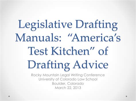 Drafting Manual - Oregon State Legislature