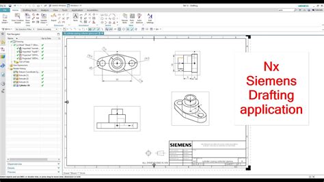 Drafting Nx Siemens drafting tutorial for beginner how to do