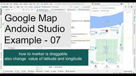 Draggable marker google maps android.  You can disable the toolbar. dragg...