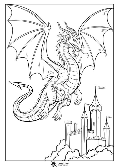 Dragon Coloring Shee