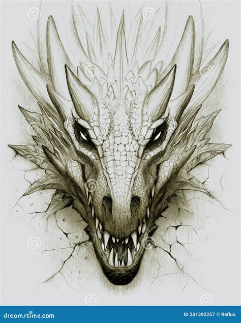 Dragon Faces Drawings
