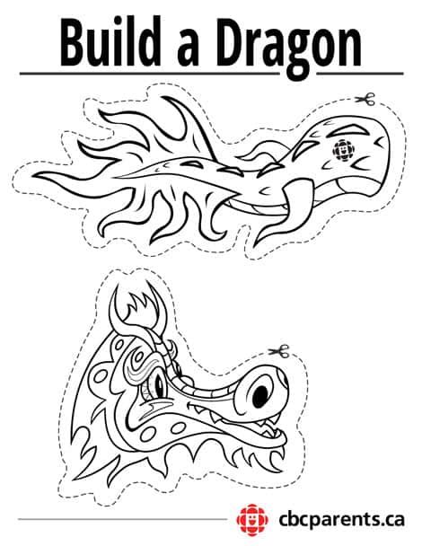 Dragon Head And Tail Template
