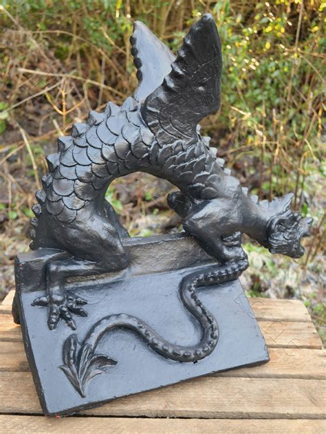 Dragon Roof Finial Decorative 110 Degree Angled or Half Round