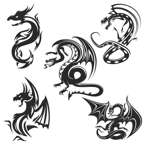 Dragon Stencil Vector Free CDR Vectors File Free Download Vectors File