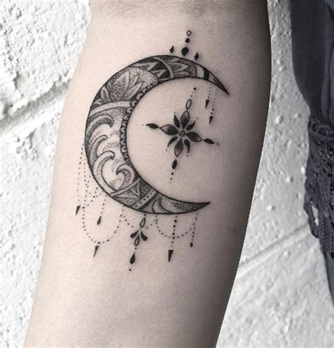 Dragon Tattoo For Women, Tattoos For Women, Crescent Moon Tattoo, Moon