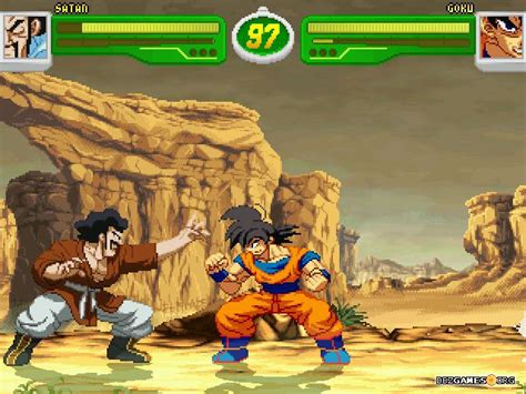 Player2 plays with " 2468 " (numeric keyboard) and " IPO " keys. Show your power and intelligence mixing in this game. Game screen size gets larger up to 320 (maximum) pixel.We serve you the original file exactly.Enjoy! Characters in Dragon Ball Cartoon show their fighting techniques in this game for you. Player1 plays with Arrow Keys and XCV keys.. 