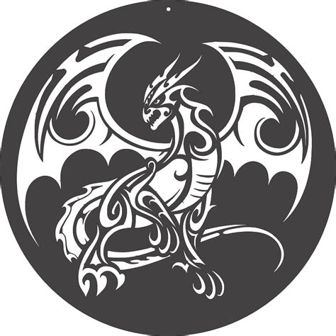 Dragon dxf file. .  ...