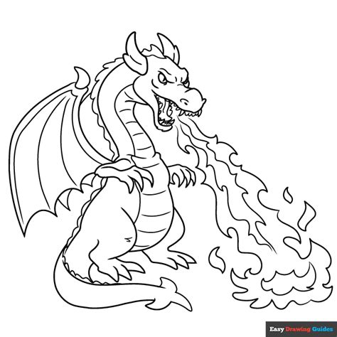 Dragon coloring page. Free for personal, educational, or non-commercial use. This work is licensed under a Creative Commons Attribution-NonCommercial 4.0 License. Attribution is required in case of distribution. Dragon coloring page from Dragon category. Select from 69733 printable crafts of cartoons, nature, animals, Bible and many more.. 