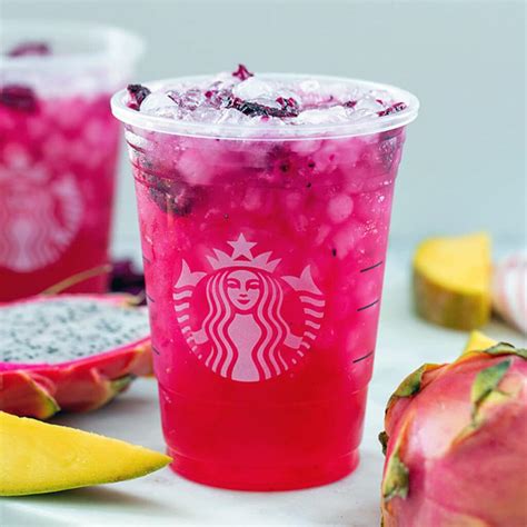 Dragon fruit refresher. Instructions. Let the green tea steep in a cup filled with hot water for two minutes, then transfer the cup to the fridge to chill. Dissolve the dragonfruit powder in a cup half-filled with water. After making sure all the powder is dissolved, add the rest of the water, the mango juice and the chilled green tea. Mix well. 