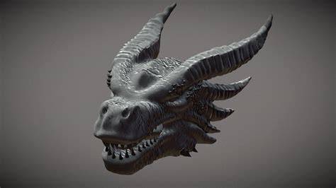 Dragon head 3d model free.  Dragon head for 3D printing.  Dragon Head - Download Free 3D m...