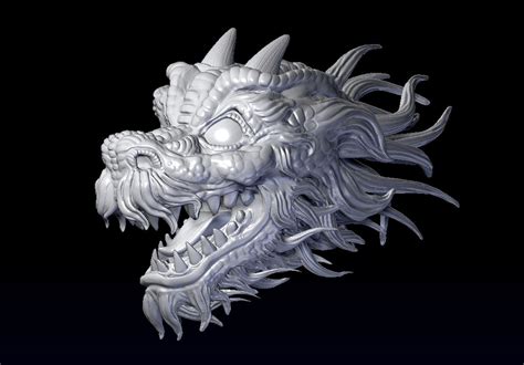 Dragon head 3d print.  10000+ "dragon head wall mount" printable 3D Models. ...