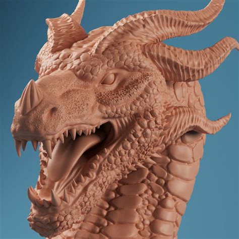 Dragon head 3d print.  10000+ "free dragon head" printable 3D Model...