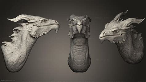 Dragon head stl free.  This model requires supports.  Click to find th...