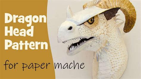Dragon head template printable.  This dragon head pattern creates all the shapes for...